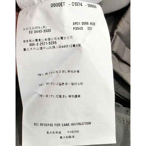 Prada Tailored Straight Leg Pants Trousers Gray Size 38 4 Small - Picture 6 of 9